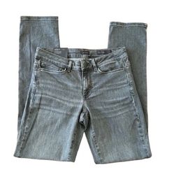 NWT j.jill Woman’s Denim Mid Rise Straight Leg Stretch Jeans, Sz 4