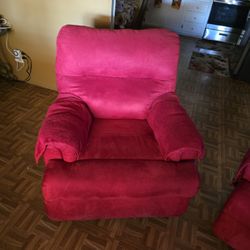 Loveseat and 2 Rocking Recliners 
