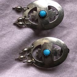 Turquoise Sterling Earrings 