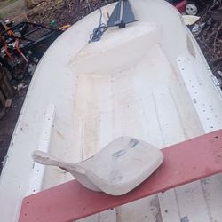 Nice 11.5ft JET-STER fiberglass Boat With 2 Running Little Outboards