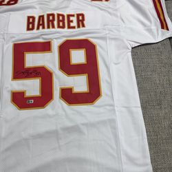 Shawn Barber Signed Autograph Custom Jersey- Beckett Coa- Kansas City Chiefs