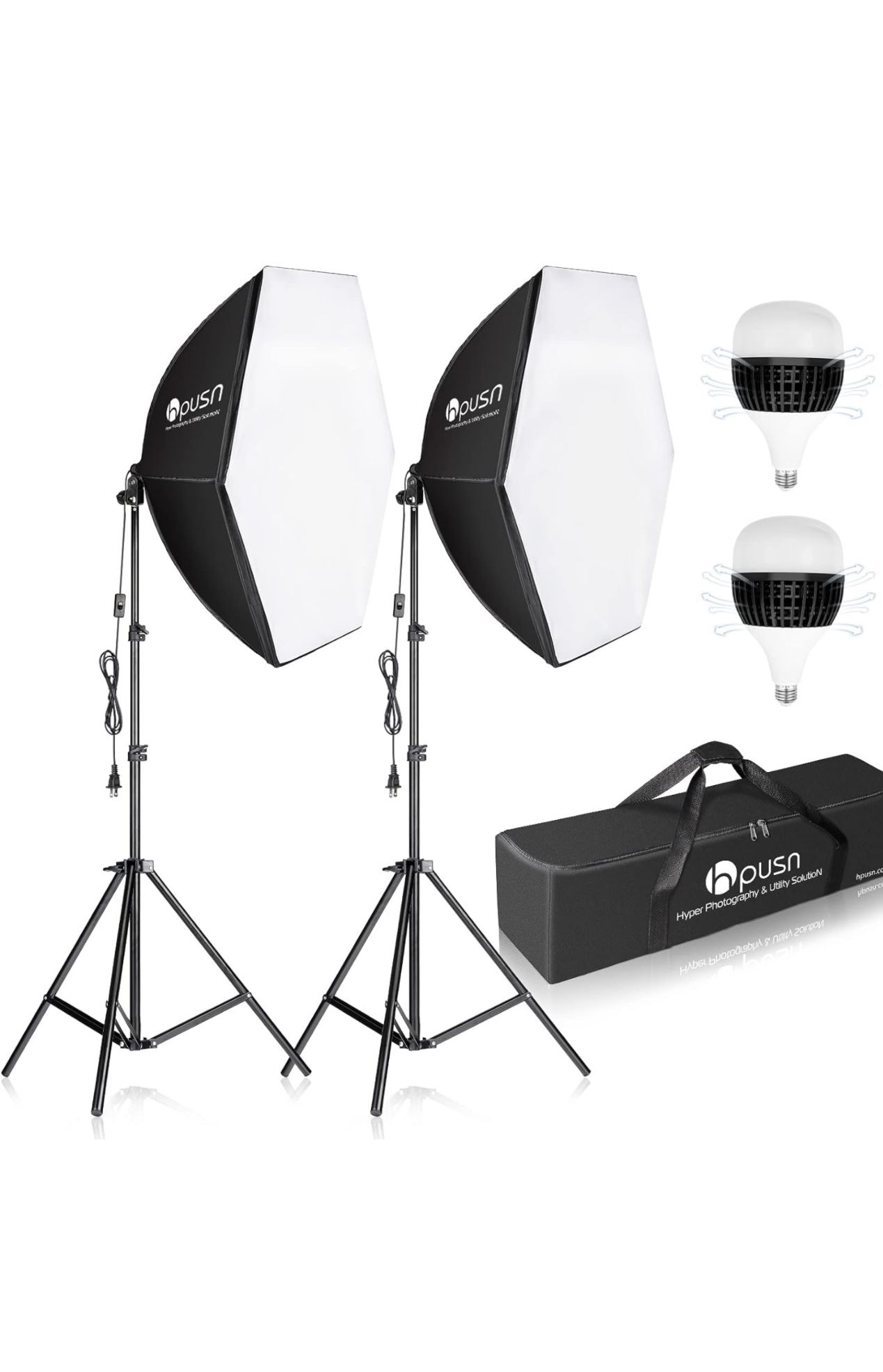  Softbox Photography Lighting Kit 30"X30"