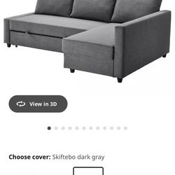 IKEA FRIHETEN sleeper sectional,3 seat w/storage