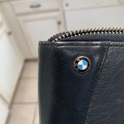 BMW Black Leather Wallet  Like New 