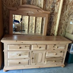 Dresser with mirror