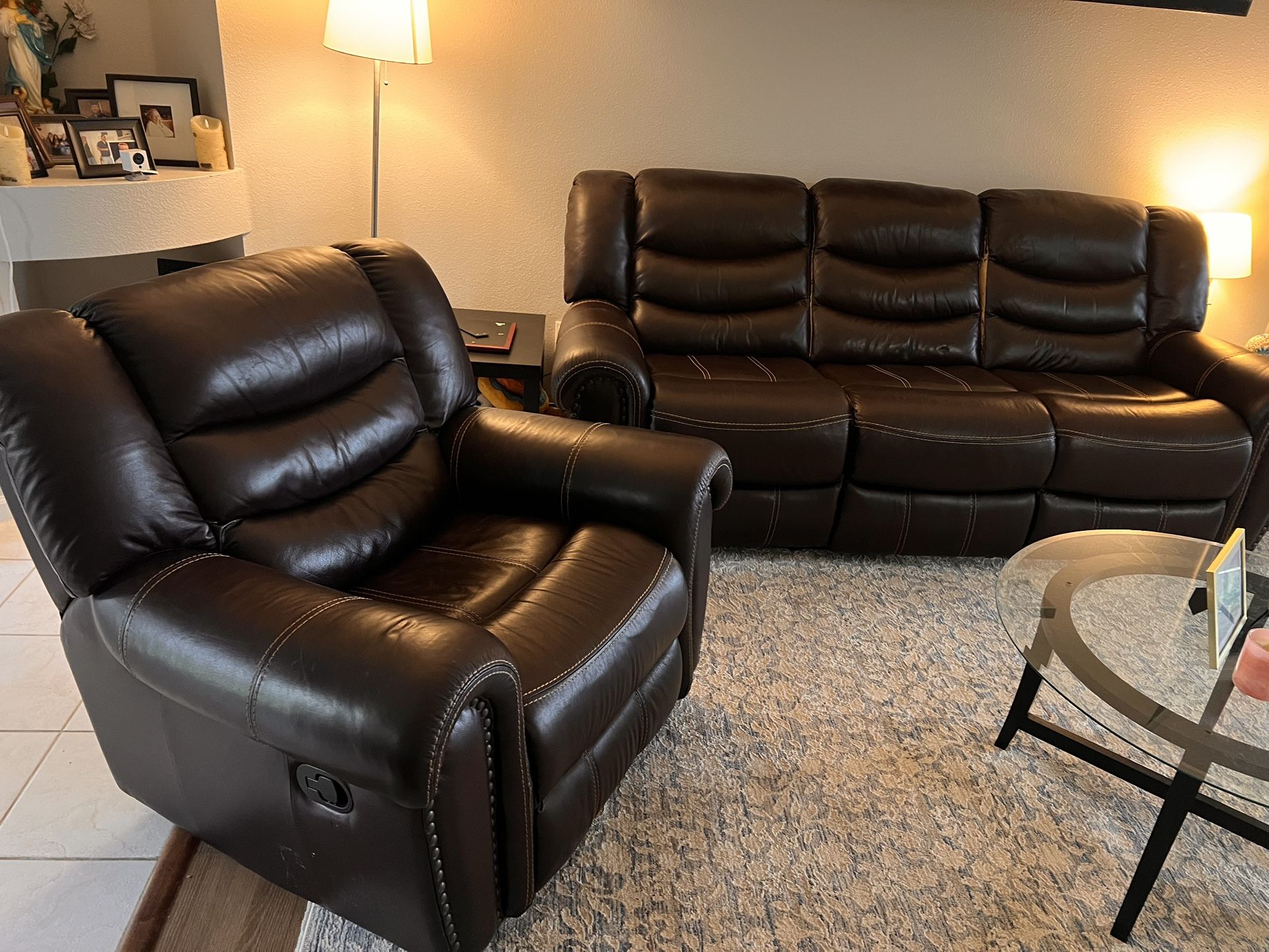 Sofa and Recliner