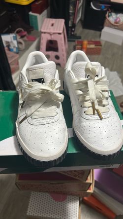 Puma White Low-Top Sneakers