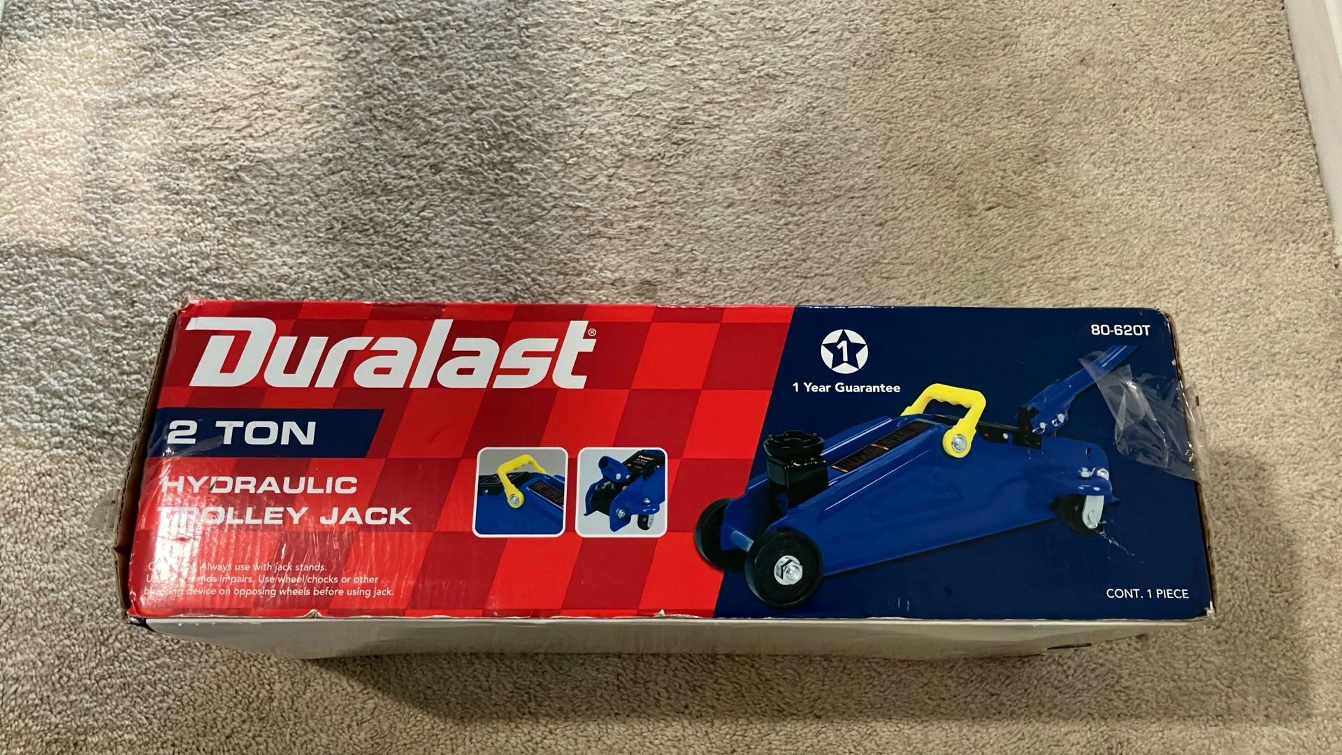 Duralast Hydraulic Trolley 2-Ton Jack (New- Open Box)