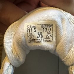 All White Vans Shoes Size 11.5