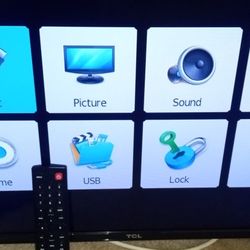 TCL TV. (HDMI) With/Working Remote