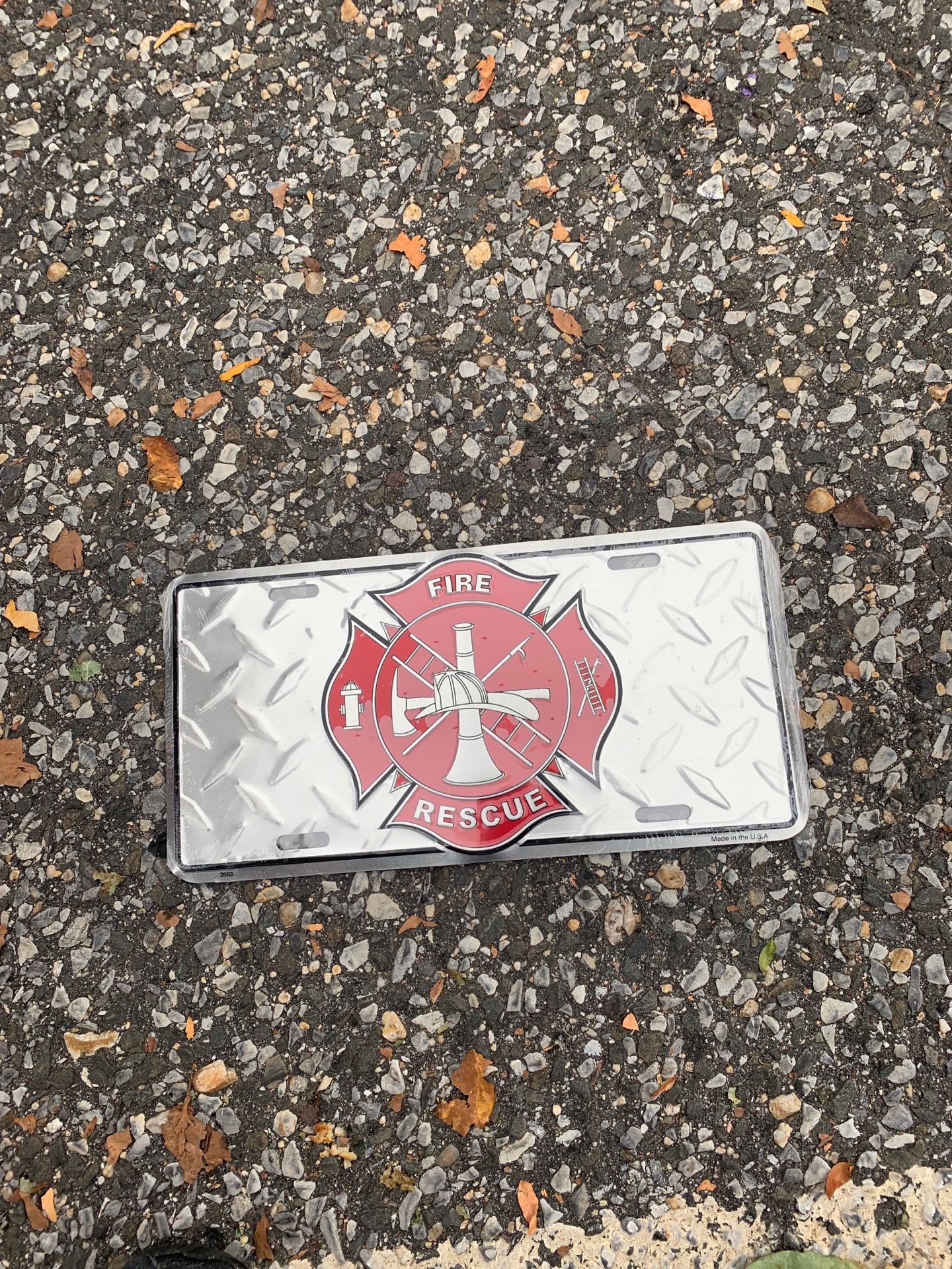 Fire Rescue license plate