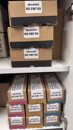 Official Sharp Printer Toner - New (Black Yellow Cyan Magenta)