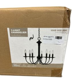 7-Light Chandelier Oil-Rubbed Bronze Finish