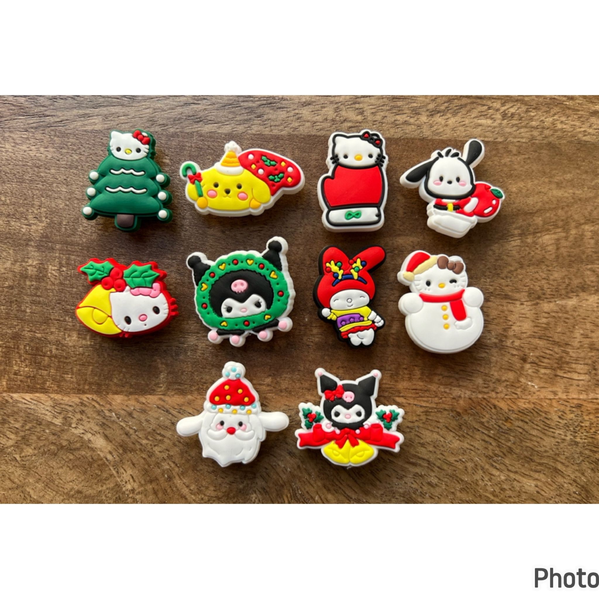 Christmas Hello Kitty, Croc Charms Bundle