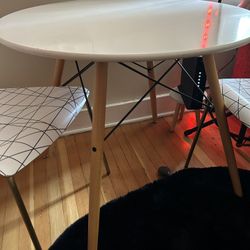 White Dining Table + Chairs