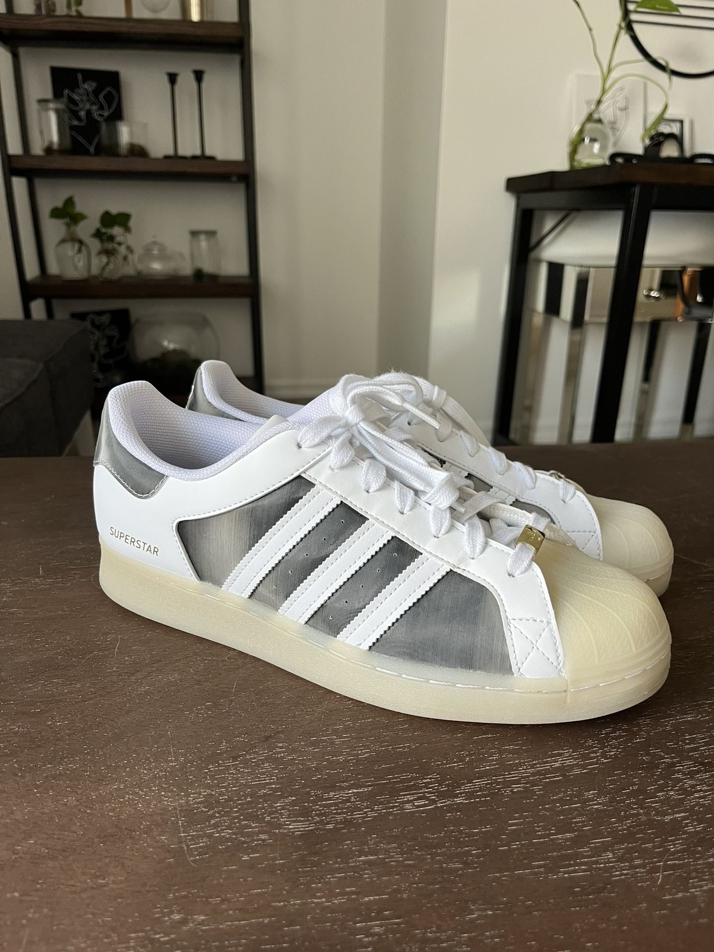 Adidas Superstar White/Gray (Art H00237) Size 10