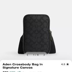 Men Coach Crossbody Bag $55