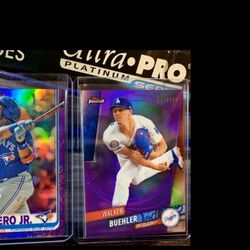 Walker Buehler Dodgers Purple Parallel Topps Finest. Baseball Cards. Make An Offer For One Or All.