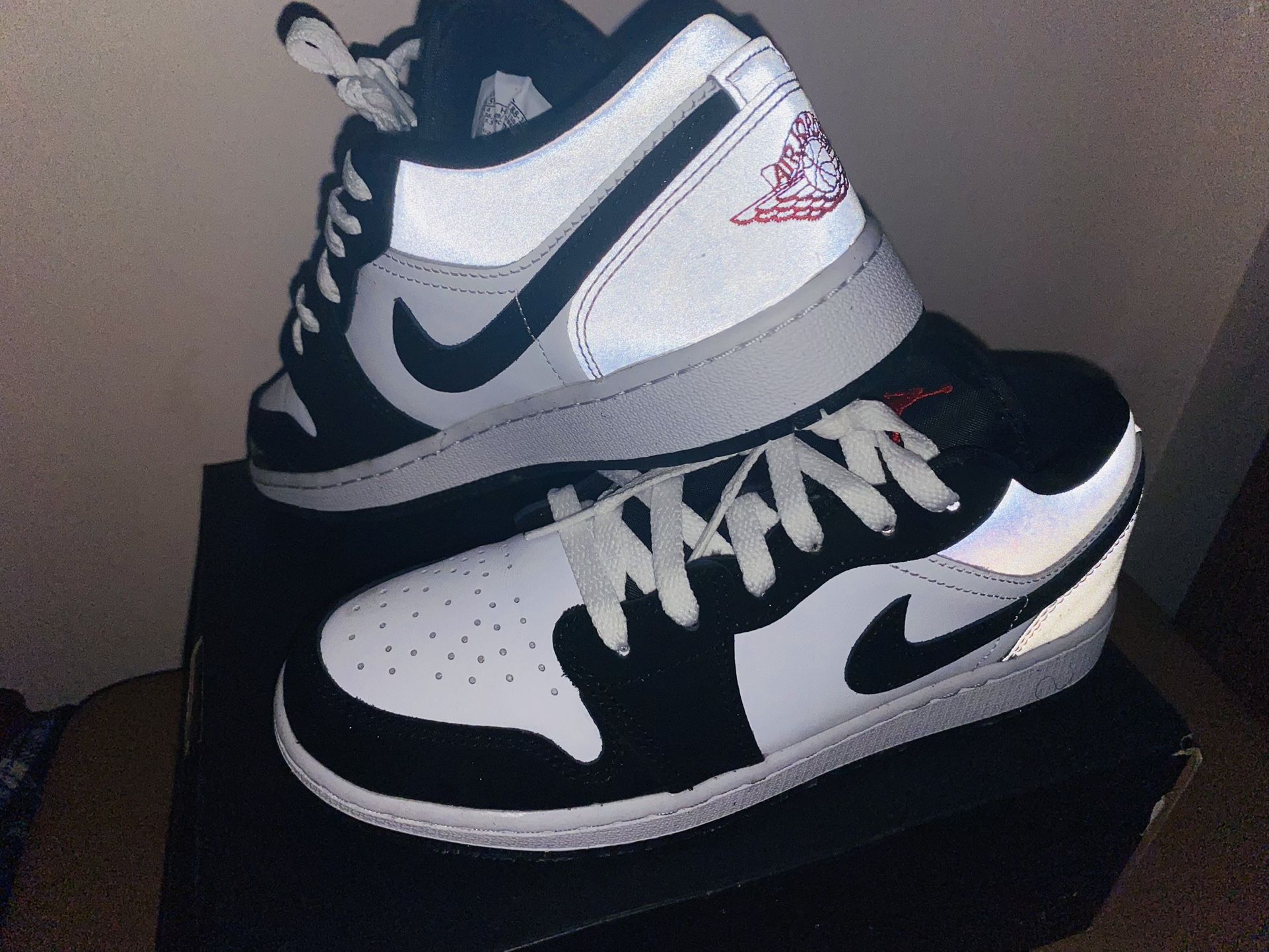 Tenis Air Jordan White/fire Red-black