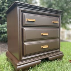 Wood Nightstand 