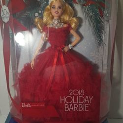 Collectable 30Anniversity 2018 Holiday Barbie. 