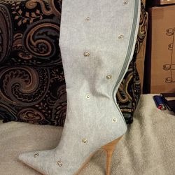 Arqa Women's Stiletto Heel knee High Boots Size 6 us /36 eu