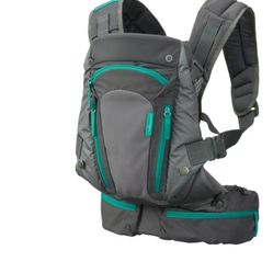 Infinito Gray And Teal Baby Carrier