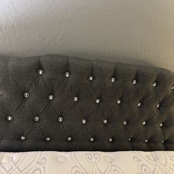 Queen bed frame and mattress