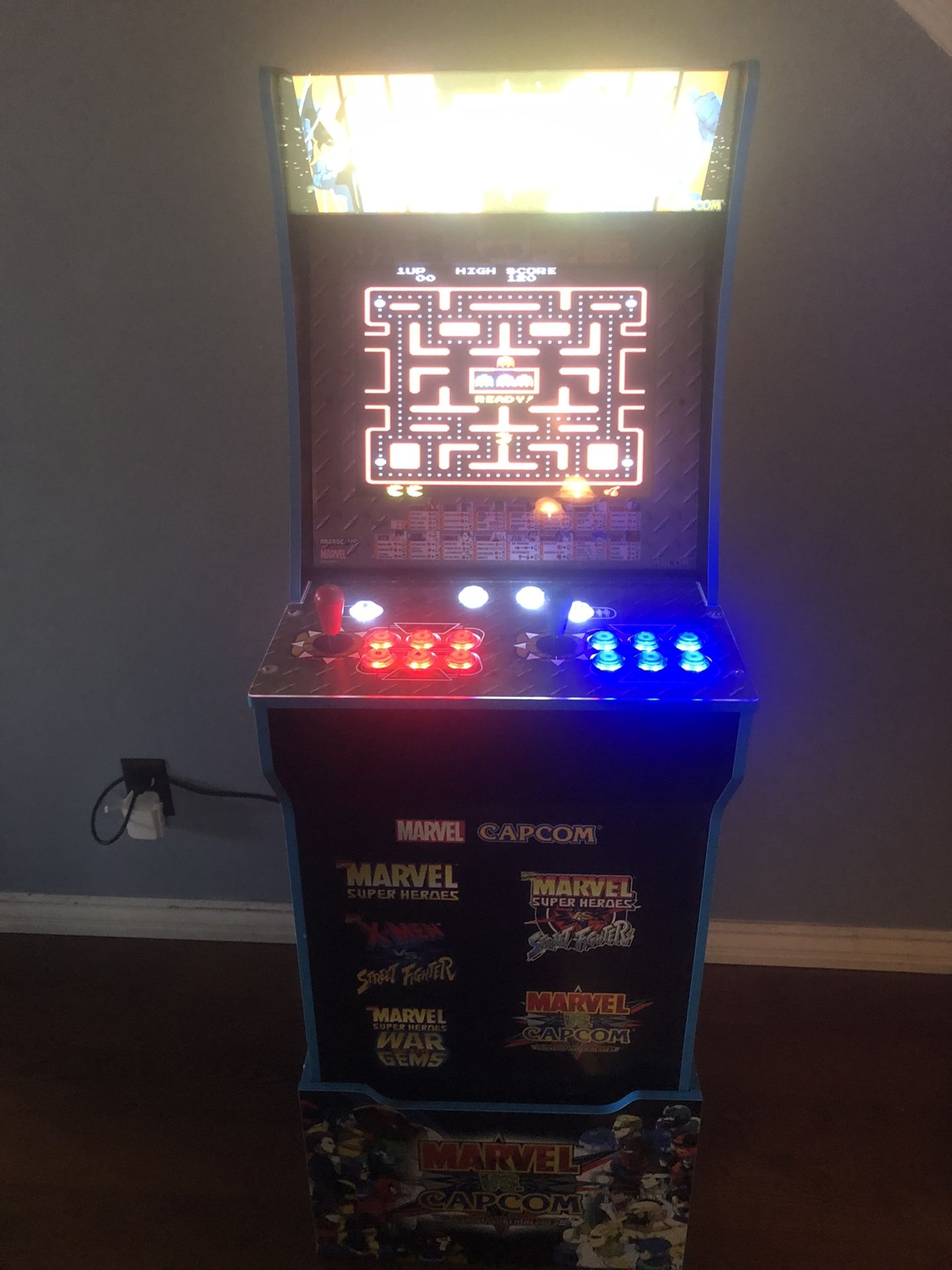 1up Arcade Marvel 8500 Games Led Upgraded 