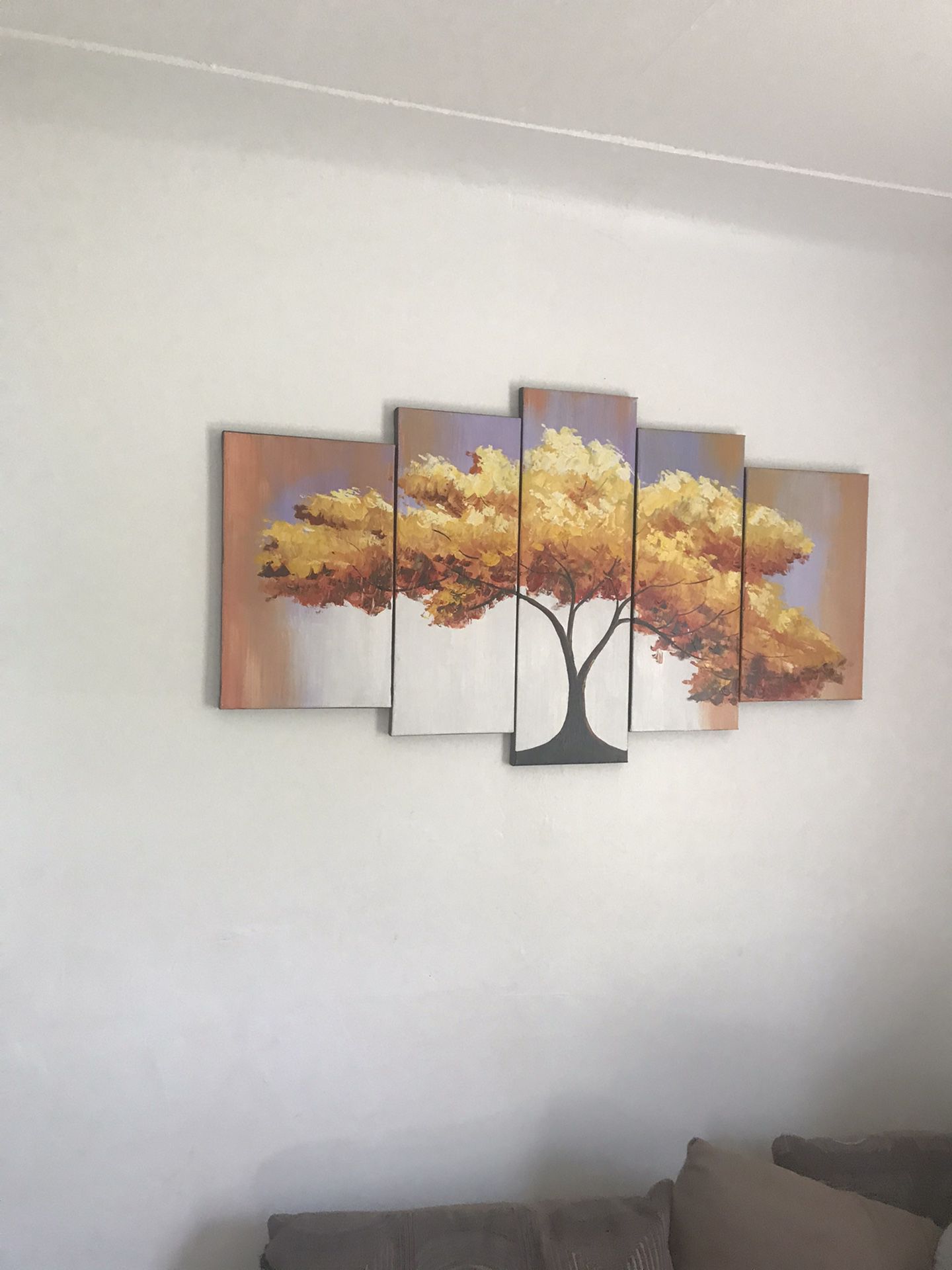 Multi panel canvas wall art frame
