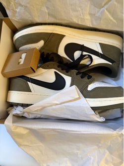 Shoes air Jordan 1 low retro olive