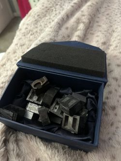Vintage Wood Working Tools. In A Silk Vintage Box