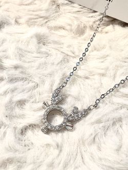 Reindeer Hollow Necklace| Christmas Gift For Her
