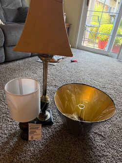 Lamps Bundle (2 Table Lamps, Lamp Shade)