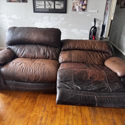Leather Couch Free