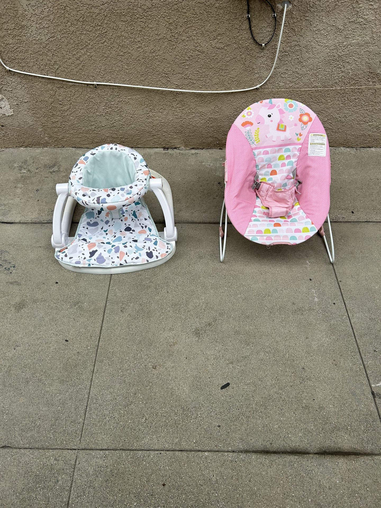 Bright Starts Bouncer And Fisher Price Baby Chair