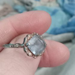 Vintage Auquimarine Engagement Ring