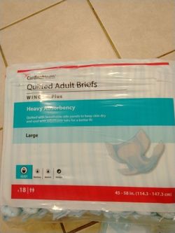 Quilted Adult Briefs size Large