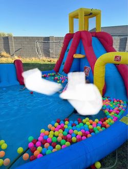 2step inflatable water slide
