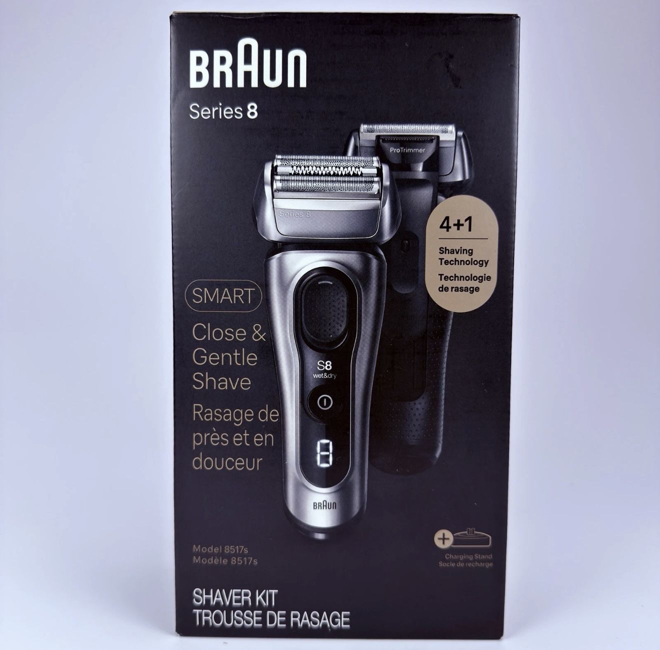Braun Series 8 - 8517s Electric Razor Shaver Kit with Case and Charging Stand