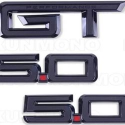 New GT +5.0 Emblem for 2024-2025 Mustang Badge