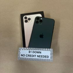 Apple IPhone 11 Pro Max - Only $1 Today Pay The Rest Later! 