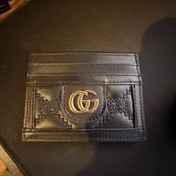 Gucci GG matelassé card case (black)