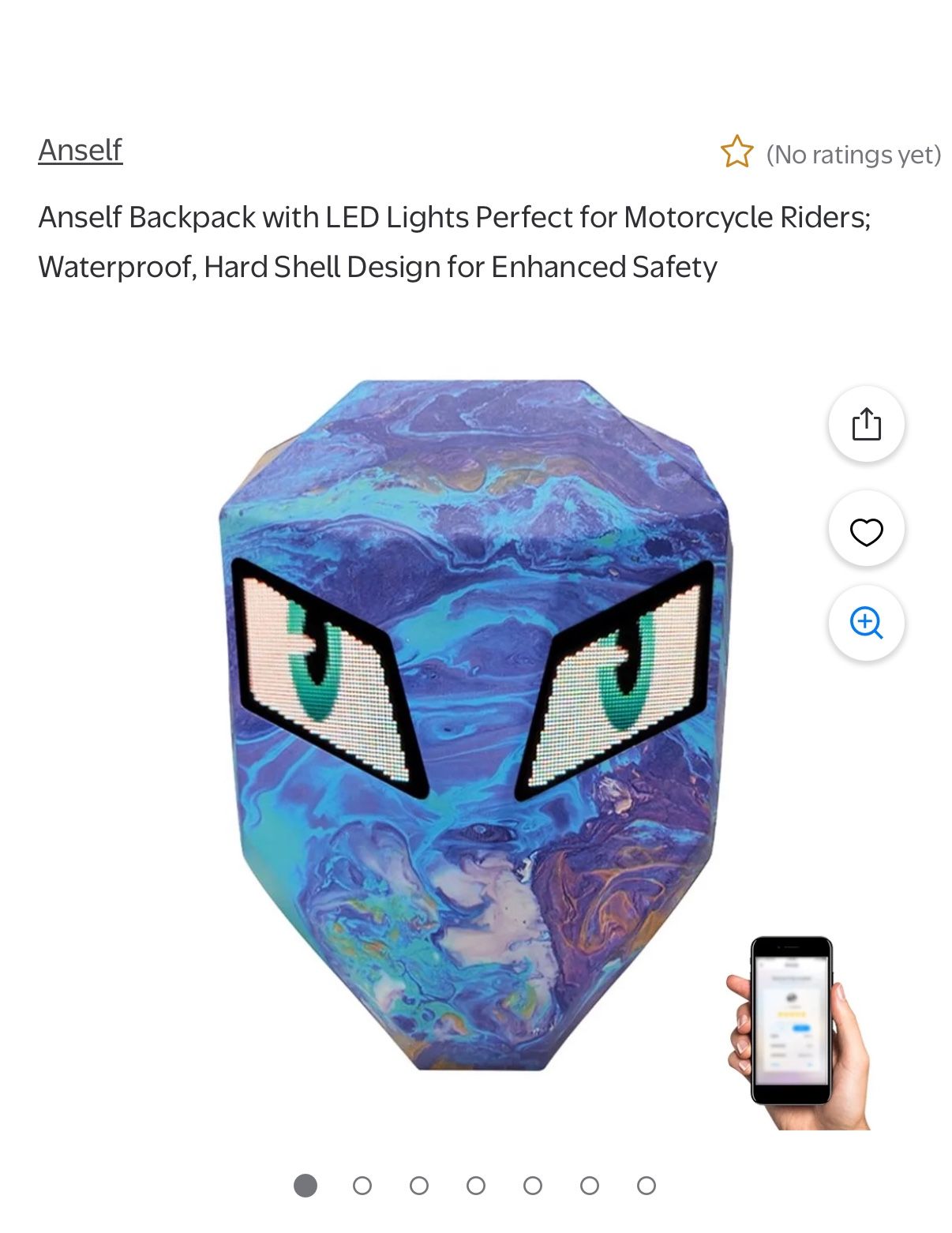 Motorcycle LED Backpack