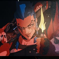 Overwatch Junker Queen Canvas Print Art