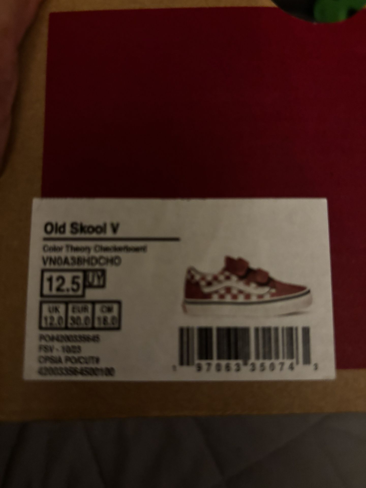 Vans 12.5