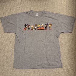 Charlie Brown Snoopy Halloween Tee Shirt XL