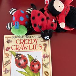 Usborne First Nature Creepy Crawlies Book and Plush Toys