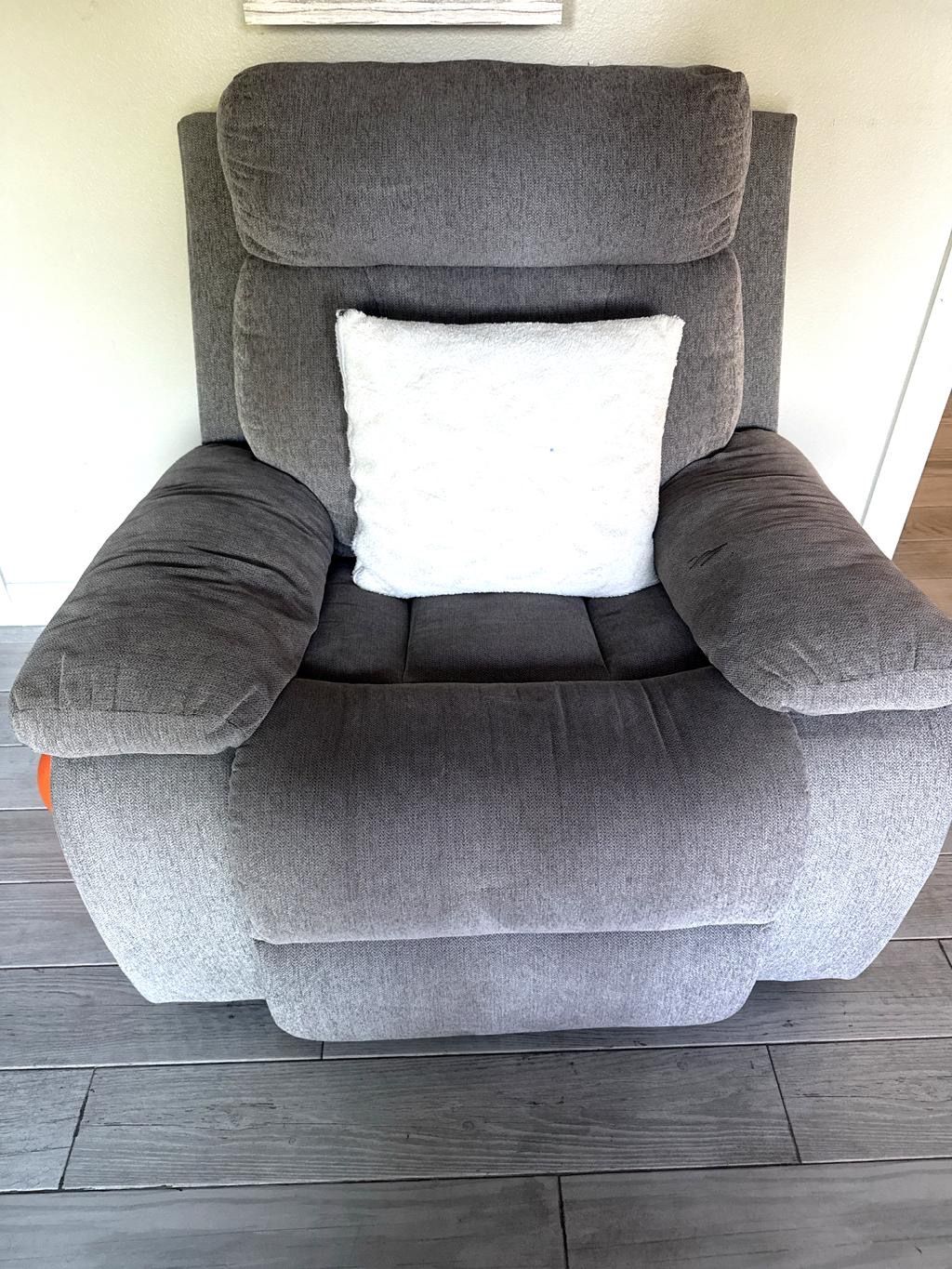 Ashley Gray Reclining Couch Set – 3 Pieces – Great Condition!