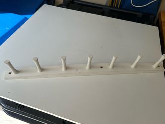 Seven post hat or jacket rack